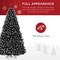 Best Choice Products Artificial Frosted Christmas Tree, Premium Unlit Spruce Design, Dense Branches – Black Spruce​